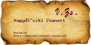 Vagyóczki Zsanett névjegykártya