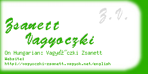 zsanett vagyoczki business card